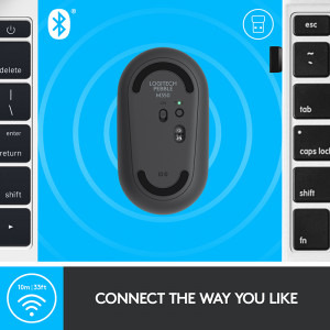 Logitech Pebble M350 Wireless/Bluetooth, Graphite