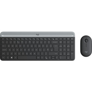 Kit periferice Logitech MK470 Slim Wireless Combo Graphite