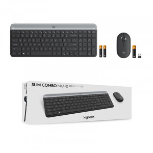 Logitech MK470 Slim Wireless Combo Graphite