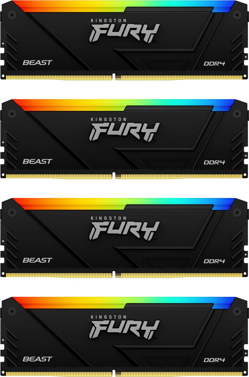 Memorie Kingston FURY Beast RGB 128GB DDR4 3600MHz CL18 Quad Channel Kit