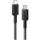 Cablu de date / adaptor Anker 322, USB-C Male la USB-C Male, 0.9 m, PD 60W, Black