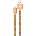 Cablu periferice Tellur USB tip A Male la USB-C Male, 1 m, Portocaliu
