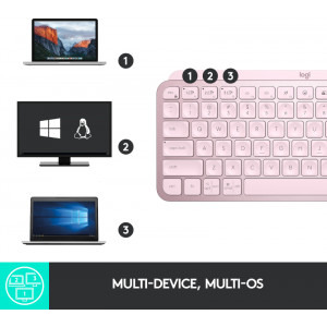 Logitech MX Keys Mini Bluetooth Illuminated (US INT) Rose