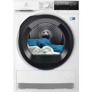 Uscator de rufe Electrolux EW7D395UCE, Pompa de cladura, 9 kg, Clasa C, Inverter, DelicateCare, MixCare, SensiCare, Iluminare interioara, Alb