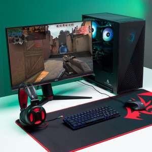 Gaming ZMEU Battle Pack Black Friday Edition (include PC Gaming , Monitor Gaming, Mouse, Tastatura, Casti, Mouse pad)