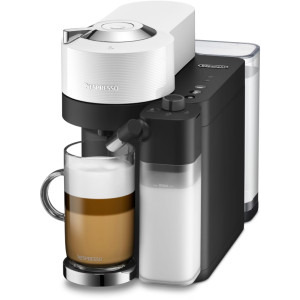 Espressor de cafea Nespresso by DeLonghi Vertuo Lattissima ENV300W, 1500W, 1.5L, Alb/Negru