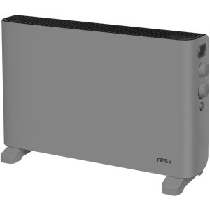 Tesy Convector de podea CN 207 ZF G, 2000 W, Ventilator, Termostat, Functie Turbo, Gri