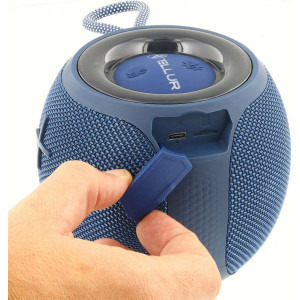 Tellur Boxa portabila Mirage 12W, IPX5, Bluetooth 5.3, TWS, 2000 mAh, Blue