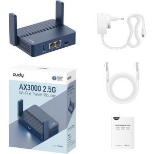 CUDY 2.5Gigabit TR3000 Dual-Band WiFi 6