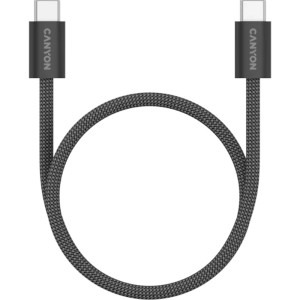 Cablu de date / adaptor Canyon USB-C Male la USB-C Male, 1m , Black