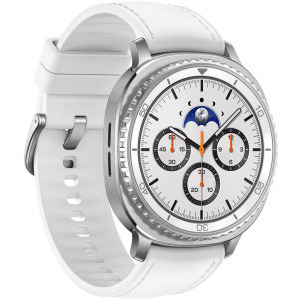 Samsung Galaxy Watch 8 Classic, LTE, 46 mm, White, Wi-Fi, Bluetooth, GPS, NFC, Rezistent la apa