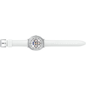 Samsung Galaxy Watch 8 Classic, 46 mm, White, Wi-Fi, Bluetooth, GPS, NFC, Rezistent la apa