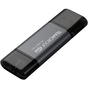 TeamGroup 2-in-1 64GB USB 3.2/USB-C 3.1 negru