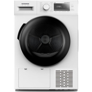 Uscator de rufe Heinner HHPD-M9G3A++, Pompa de caldura, 9 kg, Clasa D, Inverter, Iluminare interioara, Alb