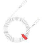 Cablu de date / adaptor Canyon USB-C Male la Lightning Male, 1.2 m, White