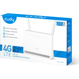 CUDY LT15E, AX3000, Dual-Band, 4G LTE, WiFi 6