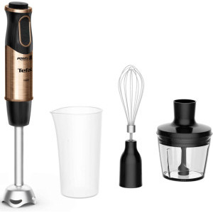 Tefal Mixer vertical QuickChef Coppertinto HB656G10, 1000W, 0.8 L / 0.5L, Negru/Bronz