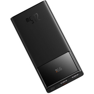 Baterie externa Baseus Star-Lord Digital, 10000 mAh, 2x USB, 1x USB-C, 22.5 W, Display, Black