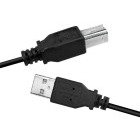 Cablu periferice Logilink CU0008B, USB tip A 2.0 Male la USB tip B Male, 3 m, Negru