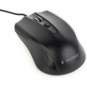 Mouse Gembird MUS-4B-01L Wired Black