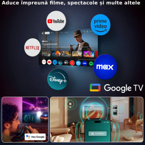 Philips Smart TV 65OLED820/12 Seria OLED820/12 164cm 4K UHD HDR Ambilight pe 3 laturi