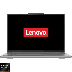 Laptop Lenovo 16 IdeaPad Pro 5 16AKP10, 2.8K OLED 120Hz VRR, Procesor AMD Ryzen™ Al 7 350 (16M Cache, up to 5.0 GHz), 32GB LPDDR5X, 1TB SSD, GeForce RTX 5050 8GB, No OS, Luna Grey