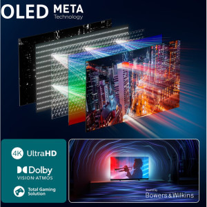 Philips Smart TV 55OLED910/12 seria OLED910/12 139cm 4K UHD HDR Ambilight pe 4 laturi