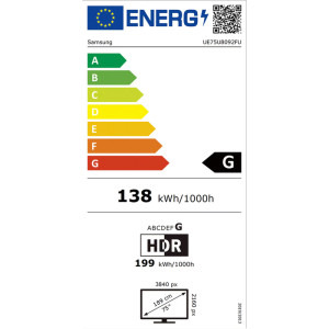Samsung Smart TV Crystal UE75U8092FU Seria U8092F 189cm negru 4K UHD HDR