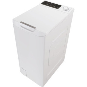 Candy verticala TCA474TM5-S, 7 kg, 1400 RPM, Clasa A, Inverter, AI Weight, hOn, Alb