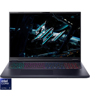Acer Gaming 18'' Predator Helios Neo 18 AI PHN18-72, WQXGA Mini LED 250Hz, Procesor Intel® Core™ Ultra 9 275HX (36M Cache, up to 5.40 GHz), 64GB DDR5, 1TB + 1TB SSD, GeForce RTX 5070 Ti 12GB, No OS, Abyssal Black
