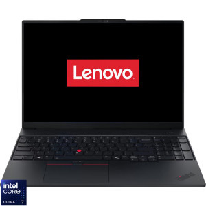 Lenovo 16'' ThinkPad E16 Gen 3, WQXGA IPS 120Hz, Procesor Intel® Core™ Ultra 7 256V (12M Cache, up to 4.80 GHz), 16GB LPDDR5X, 512GB SSD, Intel Arc 140V, No OS, Black