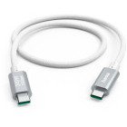 Cablu de date / adaptor Hama USB-C Male la USB-C Male, 240 W, 1.5 m, White