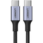 Cablu de date / adaptor Ugreen US316, USB-C Male la USB-C Male, 100 W, 1 m, Black