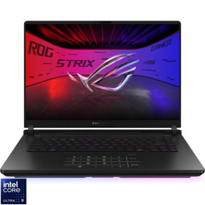 Laptop ASUS Gaming 16 ROG Strix SCAR 16 G635LW, 2.5K Mini LED 240Hz, Procesor Intel® Core™ Ultra 9 275HX (36M Cache, up to 5.40 GHz), 64GB DDR5, 2TB SSD, GeForce RTX 5080 16GB, No OS, Off Black