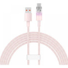 Cablu de date / adaptor Baseus Explorer, USB Male la USB-C Male, 100 W, 1 m, Pink