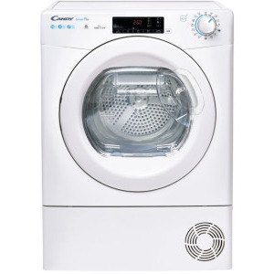Uscator de rufe Candy CSOE H10A2TE-S, Pompa de caldura, 10 kg, Clasa E, Easy Care, Kilo Detector, Dry Sensor, Alb