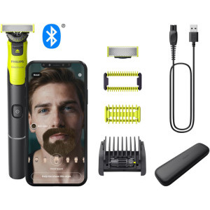 Aparat de ras Philips OneBlade 360 QP4631/65, aparat hibrid pentru barbierit si tuns barba si parul corporal