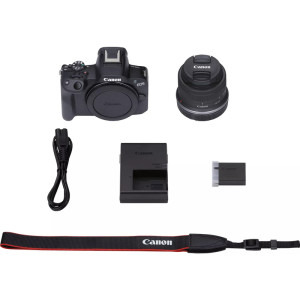 Canon EOS R50 Body Black + Obiectiv RF-S 18-45mm F4.5-6.3 IS STM