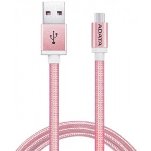 ADATA USB Male la microUSB Male, 1 m, Pink