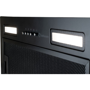 Turbionaire integrata TLN50B, Capacitate de absorbtie 430 m3/h, Iluminare LED, 3 viteze, 50 cm, Negru