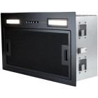 Hota incorporabila Turbionaire integrata TLN50B, Capacitate de absorbtie 430 m3/h, Iluminare LED, 3 viteze, 50 cm, Negru
