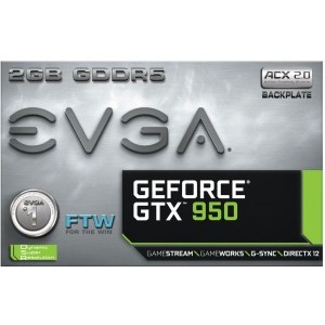 EVGA GeForce GTX 950 FTW ACX 2.0 2GB GDDR5 128-bit