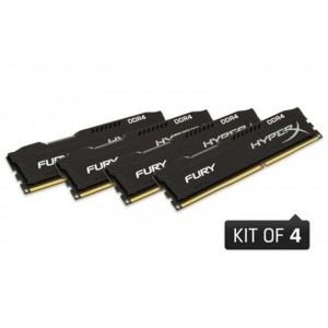 HyperX Fury Black 32GB DDR4 2400MHz CL15 Quad Channel Kit