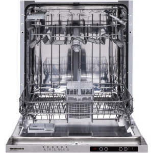 Masina de spalat vase incorporabila Heinner HDW-BI6614IE++, 14 seturi, 6 programe, Clasa E, Display, AquaStop, Pornire programabila, 60 cm