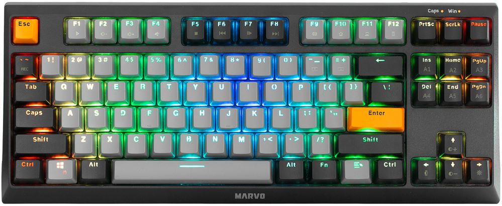 Tastatura Gaming Marvo KG980B RGB Mecanica Blue Switch