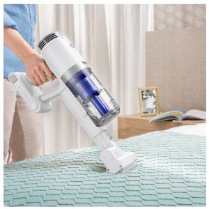 eufy 2-in-1 HomeVac S11, autonomie 40 minute, Alb, vertical, 120W, 0.65L