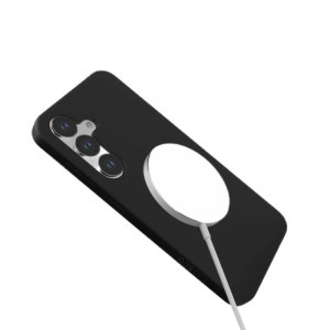 Lemontti Liquid Silicon MagCharge Black pentru Galaxy S25