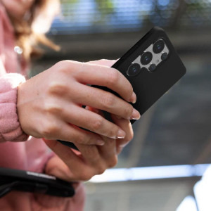 Lemontti Liquid Silicon MagCharge Black pentru Galaxy S25 Ultra