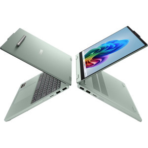 Lenovo 14'' IdeaPad 5 2-in-1 14AGP11, WUXGA OLED Touch, Procesor AMD Ryzen™ AI 7 445 (8M Cache, up to 4.60 GHz), 16GB DDR5, 1TB SSD, AMD Radeon 840M, No OS, Breeze Moss