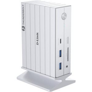 D-Link DUF-E01 14-in-1 Thunderbolt 4 Docking Station, 60W Power Delivery, 1x HDMI 2.1, 1x DP 1.4, 1x Thunderbolt 4, Gigabit LAN, 1x USB-C, 3x USB 3.1, 2x USB 2.0, SD, microSD